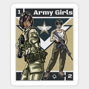 Military girls 3 Sticker